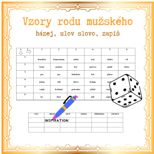 Hra s kostkou – vzory