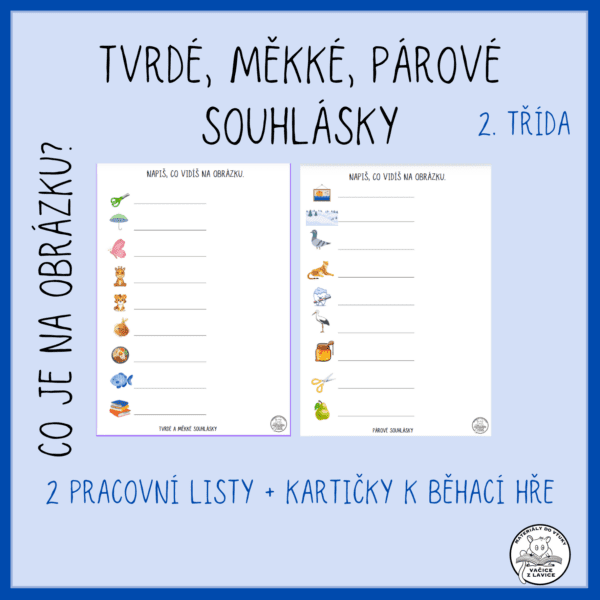 Tvrdé, měkké a párové souhlásky