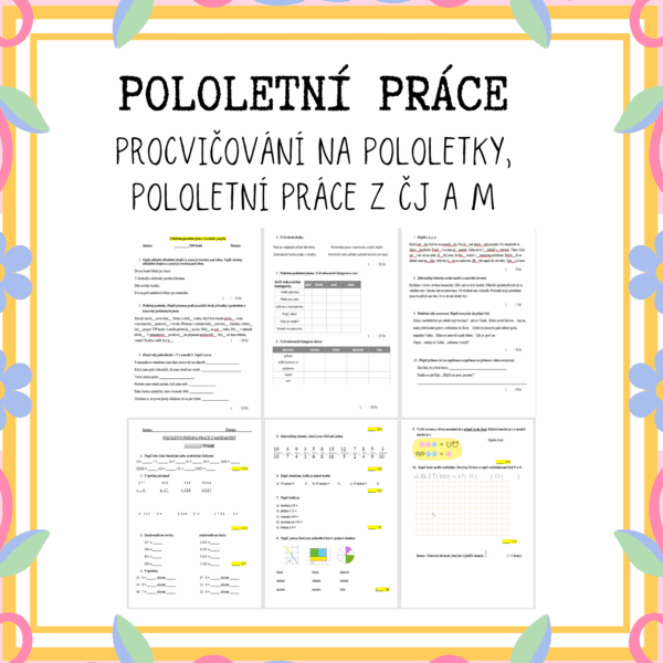 Pololetní práce
